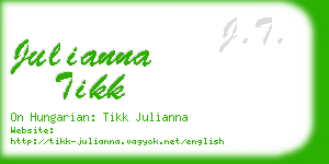 julianna tikk business card